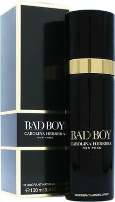 Obrázek produktu pro Carolina Herrera Bad Boy, Pánské, Deodorant, Sprejový deodorant, Sprej, 100 ml, Bergamot, Grep, Pepř