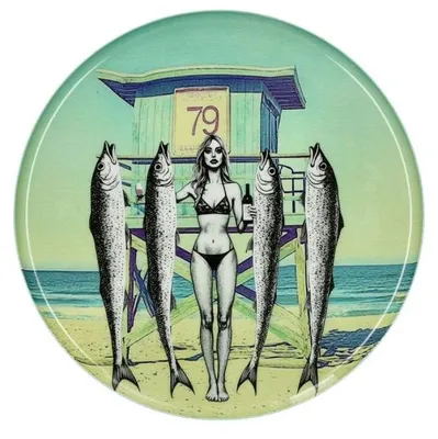 Produktbild von Gift Company Dekotablett Love Trays Beach Girl (22,8cm)
