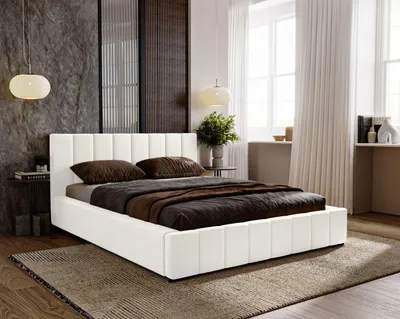 Produktbild von Doppelbett 160x200 mit Stauraum CULPEPER - weiß