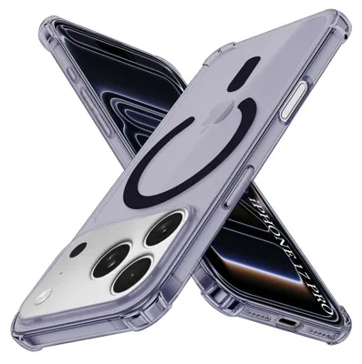 Zdjęcie produktu dla Techsuit Shockproof Clear MagSafe etui na iPhone 17 Pro - dymnoczarne