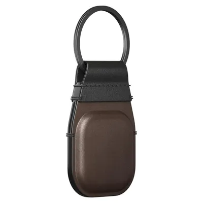 Produktbild von Nomad AirTag Leather Schlüsselanhänger braun