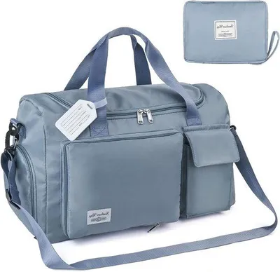 Produktbild von Famanu Reisetasche 35 Liter - Faltbare Sporttasche mit wasserdichtem Design