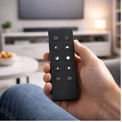 Produktbild von LED-Dimmer-Set 220 V, 360 W, TRIAC-Dimmer + Push-Dim mit Fernbedienung – Schwarz