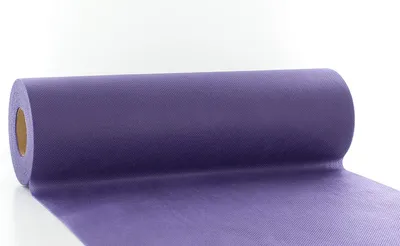 Produktbild von MANK Tischband Lila/Dunkellila aus PP-Vlies, wasserabweisend, 30 cm x 20 m, 1 Stück - Tischläufer Tischtuch Tischdecke Einweg