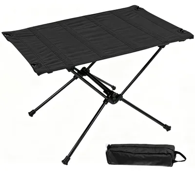 Image de Table pliante pour camping, en aluminium ultraléger, dimensions 60x40x39 cm, avec sac de transport