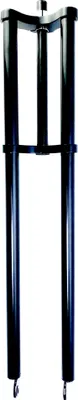 Produktbild von Doppelbrückengabel, langer Schaft, offset 840 mm, schwarz für 20-28 Zoll Reifen 1 1/8 Schaft