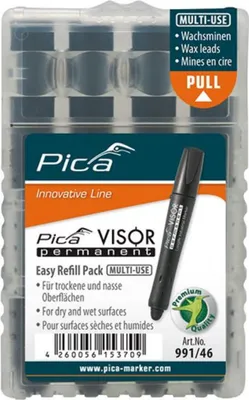 Produktbild von Pica VISOR permanent Ersatzminen -Sets, schwarz