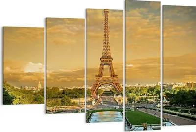 Produktbild von Bild auf Leinwand - Leinwandbild - Eiffelturm Frankreich Paris - 150x100cm - Wand Bild - Wanddeko - Leinwanddruck - Bilder - Kunstdruck - Wanddekoration - Leinwand bilder - Wandkunst - EG150x100-0435
