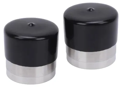 Image de Lot de 2 protections de roulement de roue pour remorque - Protection centrale de roulement de moyeu en acier inoxydable - Capuchon d'essieu de remorque de 1,980 pouces de diamètre