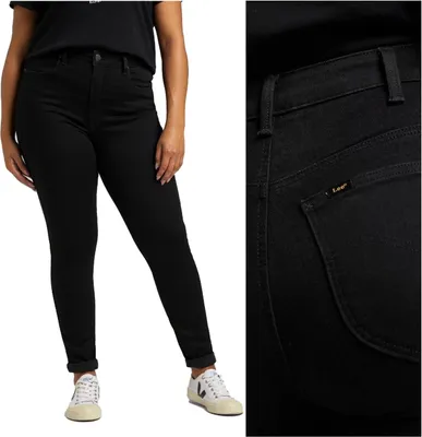 Produktbild von LEE, Damen Jeanshose, Loose fit, SUPER HIGH SCARLETT, W33 L31, Schwarz, Jeans, baggyjeans, buggy