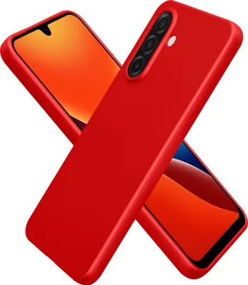 Produktbild von kwmobile Handyhülle für Samsung Galaxy A17 4G / 5G Hülle - Silikon Case metallisch schimmernd - Schutzhülle Cover - Metallic Dunkelrot