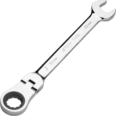 Zdjęcie produktu dla Klucz płasko-oczkowy z grzechotką Jetech 32 mm, metryczny