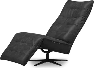 Produktbild von Relax-Sessel Tijuana mit Herzwaage-Funktion Leder Schwarz mit Motor