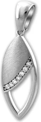 Produktbild von SilberDream Halsketten Anhänger Zirkonia 925 Silber Tropfen Damen SDH432W