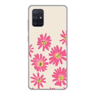 Produktbild von MuchoWow® Handyhülle Schutzhülle Hülle für Samsung Galaxy A51 5G Blumen - Muster - Minimalismus Silikon Softcase Handy Hülle - Abbildung