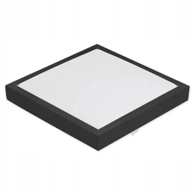Zdjęcie produktu dla Oświetlenie sufitowe MasterLED Solen, 2 x E27, kwadratowe, IP44, czarne, z czujnikiem