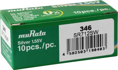 Produktbild von MURATA Knopfzellen, 0% Quecksilber , VE 10 Stk - 315-399
