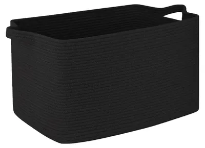 Imagen del producto de Omgoods - Cesta de almacenamiento de cuerda de algodón - Cesta plegable de 63 litros con asas