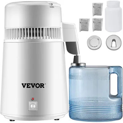 Wasserdestilliergerät 4L 750W, 304 Edelstahl, 22,7 L/Tag