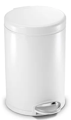Image de 4,5L Poubelle à pédale - blanc / simplehuman