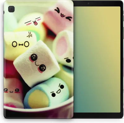 Produktbild von Hülle für Amazon Tablet Cover Case Silikon Schutz Schutzcover Abdeckung Motiv, Modell wählen:Amazon Fire HD 10 (2015), Motiv auswählen:Marshmallows