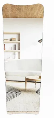 Produktbild von Holzspiegel "Vitros" - 55 x 150 cm - Schwarz