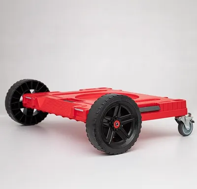 Image de Q-Brick Rollbare Plattform Qbrick System ONE 2.0 Transport Platform Allterrain Raudona ultra HD raudona