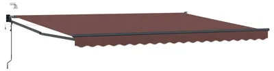 Image de vidaXL Store électrique rétractable marron 4,5 × 3 m