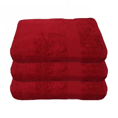 Produktbild von Julie Julsen 3er Pack Duschtuch 600g/m² Bordeaux,70 x 140 cm