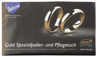 Produktbild von Rekord Uhrmacherbedarf Gold Spezialpolier- und Pflegetuch, 24 x 30 cm