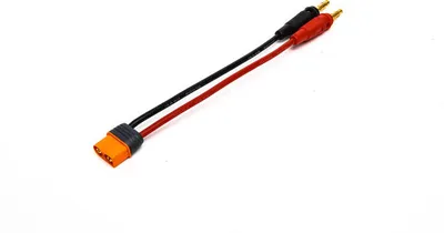 Produktbild von Spektrum IC3 Device Charge Lead  6"; 13 AWG / 4mm Bullets Smart