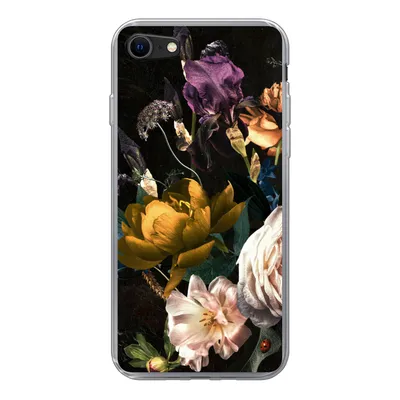 Produktbild von MuchoWow® Handyhülle Schutzhülle Hülle für iPhone SE 2020 Blumen - Blumenstrauß - Muster Silikon Softcase Handy Hülle - Kartenbesitzer