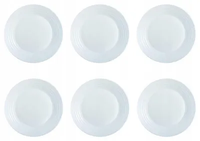 Produktbild von Luminarc Harena Weiße Flache Speiseteller 6x 25 cm