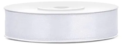 Produktbild von Satinband 12 mm/25 m Weiß Party Deko