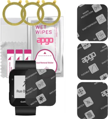 Produktbild von apgo 3 Stück Schutzglas, Matt, kompatibel mit Garmin forerunner 35 Smartwatch, Hybrid 8H, Ersatz für Hartglas, Displayschutzglas, Bildschirmschutz, Displayschutz, kratzfest