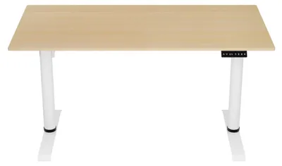 Image de Arozzi Arena Nordico Bureau Électrique - 160 x 82 x 71-115 cm - Bouleau Clair