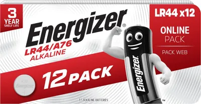 Produktbild von Energizer LR44 Batterie (12 Stück) - A76 Alkali Knopfzellen 1,5V