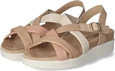 Produktbild von Beliana Damen Sandalen Taupe Leder Synthetik Mix Größe: 37