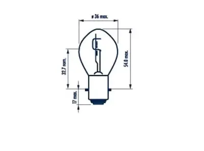Image de Lampe Bilux 12V 35/35W BA20D par Narva