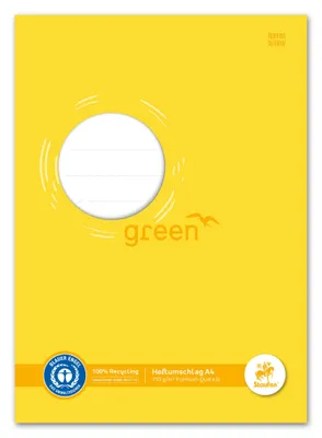 Imagen del producto de Staufen® green 794004608: Protector de hojas, formato A4, 150 g, color amarillo, material reciclado