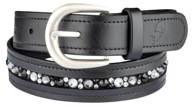 Zdjęcie produktu dla Skórzany pasek E.L.T Jewel Black 90 cm