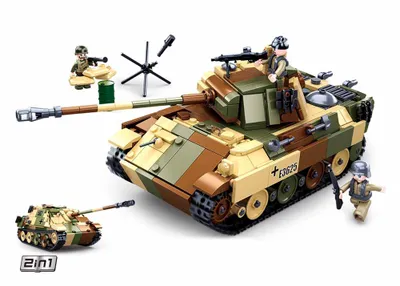 Obrázek produktu pro Sluban Army N38-B0859 Maskovaný tank střední 2v1