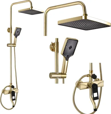Obrázok produktu pre Sprchový set Rea SOUL Brush Gold Black