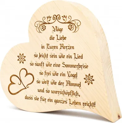 Produktbild von Zirbenherz Möge die Liebe 25cm