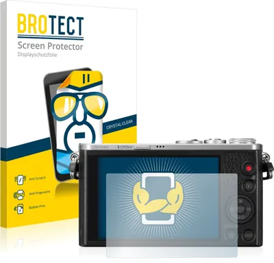 Produktbild von 2x Für Panasonic Lumix DMC-GM1 Schutzfolie BROTECT Displayschutz Display Schutz Folie Klar Transparent
