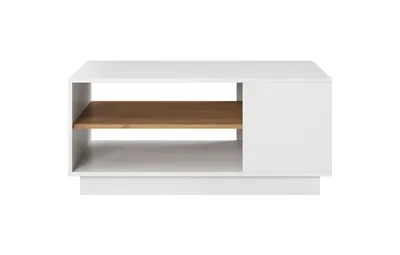 Produktbild von Couchtisch 3D, für Wohnzimmer Weiß + Eiche Craft, FENWOOD
