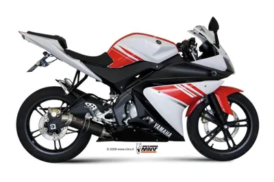 Obrázok produktu pre Mivv SPORT tlmič GP kompletný systém 1x1 carbon pre YAMAHA YZF R125 BJ 2008 > 2013
