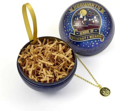Produktbild von Harry Potter Christbaumschmuck mit Halskette Hogwarts School of Witchcraft and Wizardry