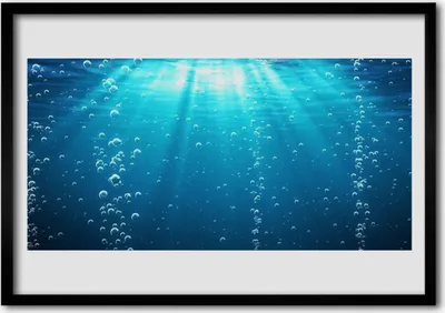Produktbild von Bild 70x50 MDF-Rahmen Wandkunst Wasser-Kunst
