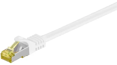 Produktbild von Patchkabel RJ-45 SFTP, mit Cat 7 Rohkabel (weiß, 10 Meter, 500 MHz)